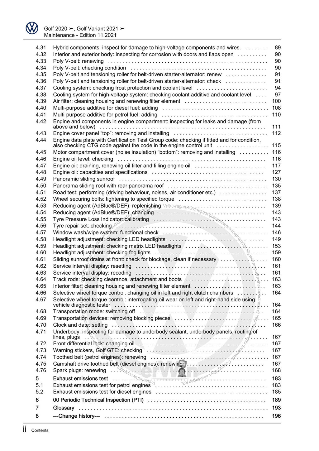 Workshop manual sample — interior (page 4)