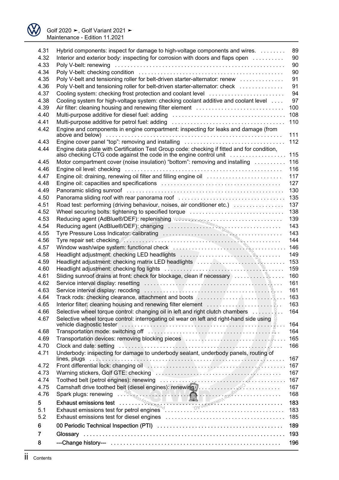Workshop manual sample — interior (page 4)