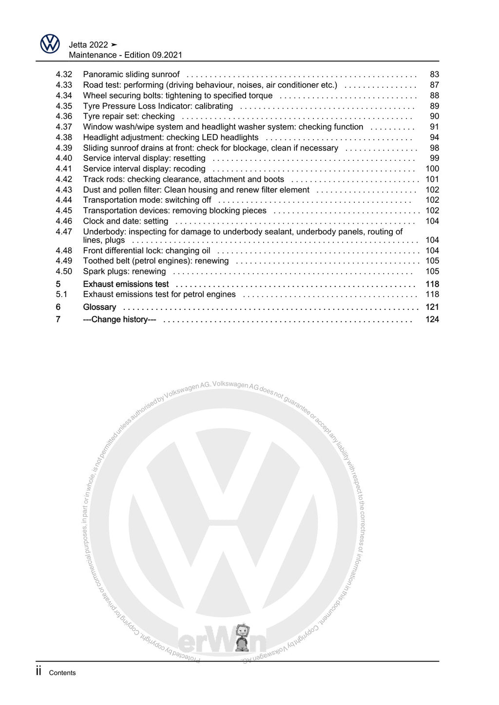 Workshop manual sample — interior (page 4)