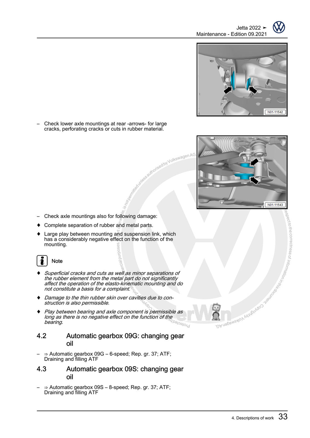 Workshop manual sample — interior (page 37)