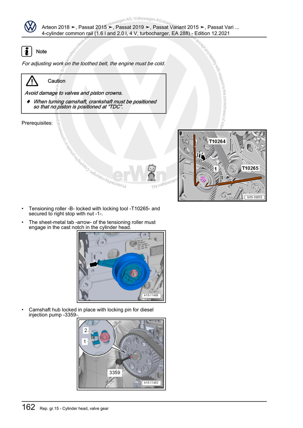 Workshop manual sample — interior (page 170)
