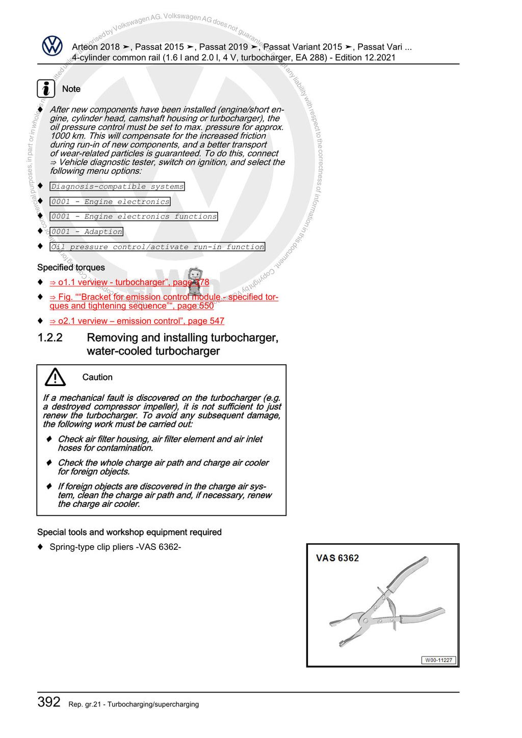 Workshop manual sample — interior (page 400)