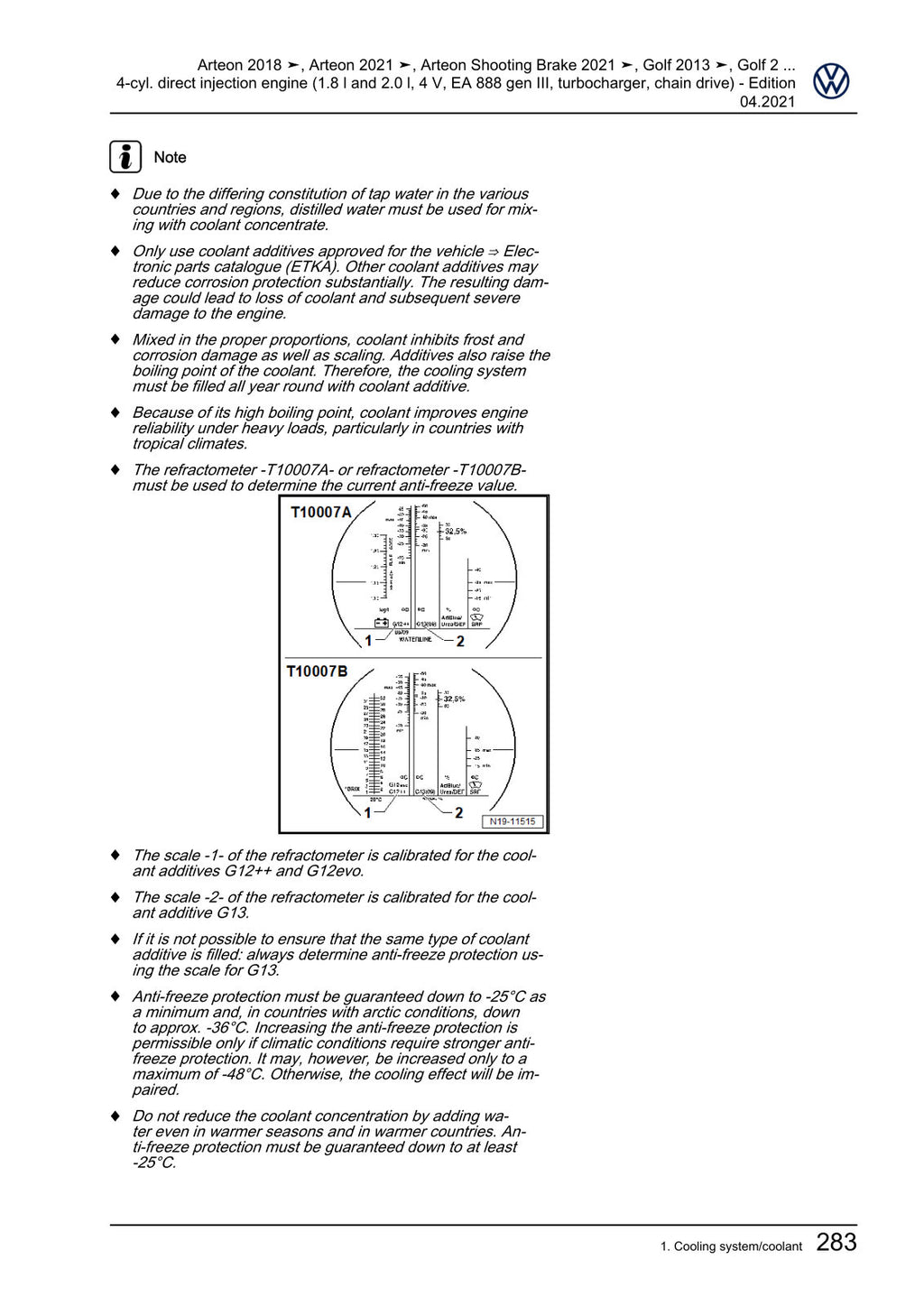 Workshop manual sample — interior (page 291)