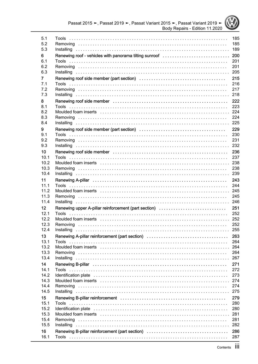 Workshop manual sample — interior (page 5)