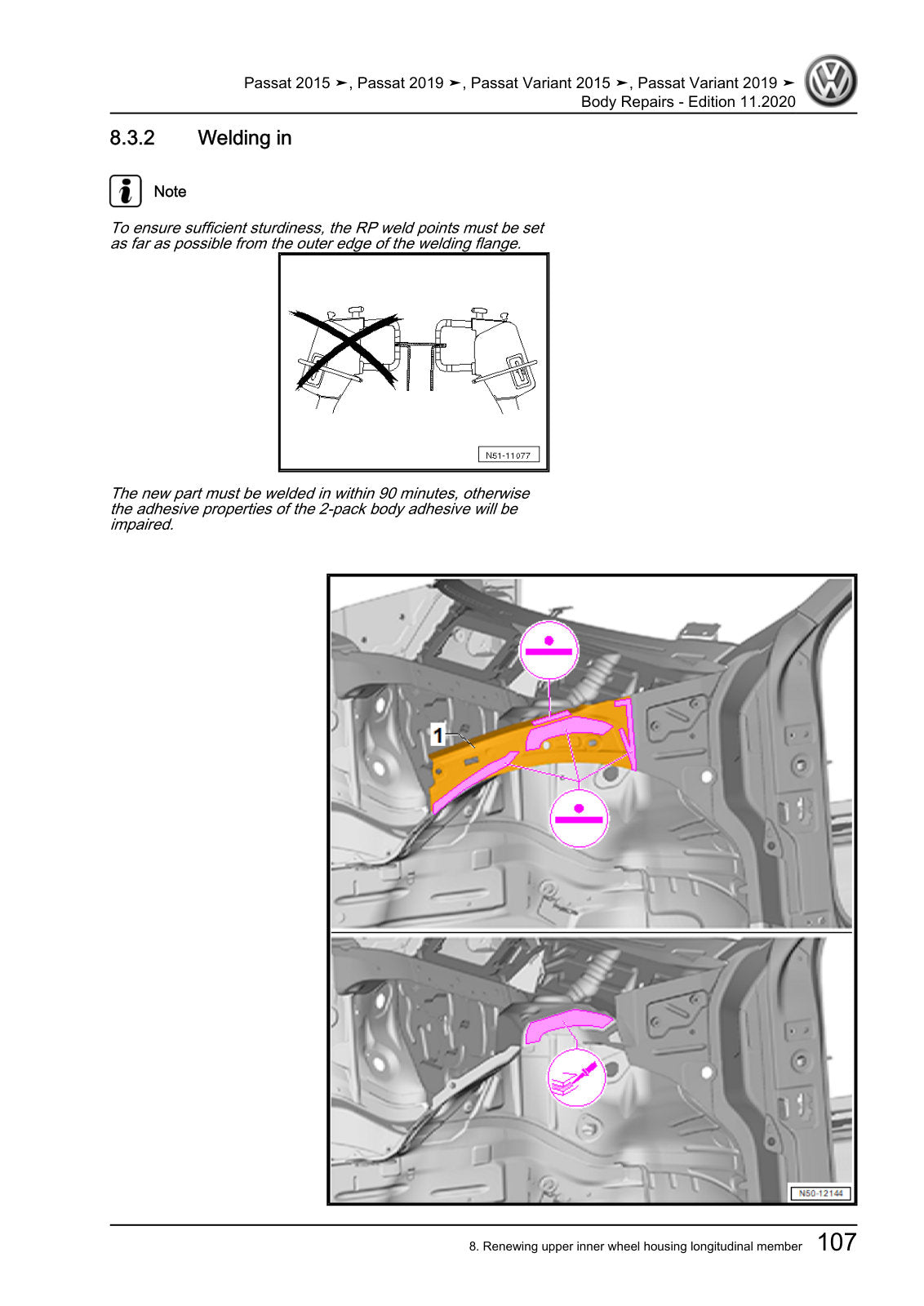 Workshop manual sample — interior (page 115)
