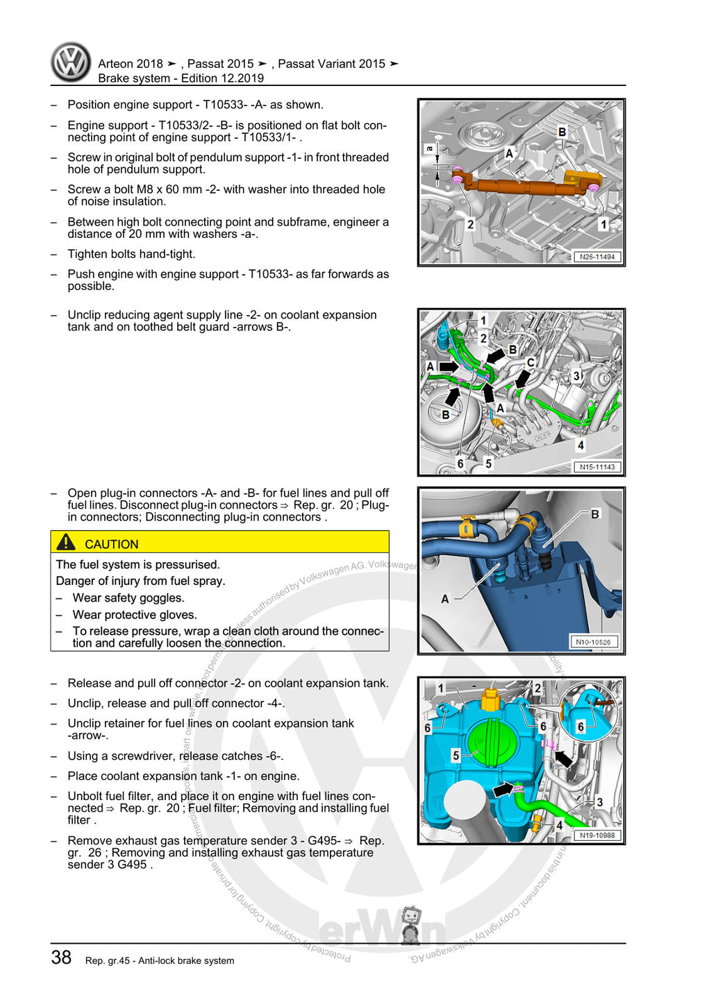 Workshop manual sample — interior (page 42)