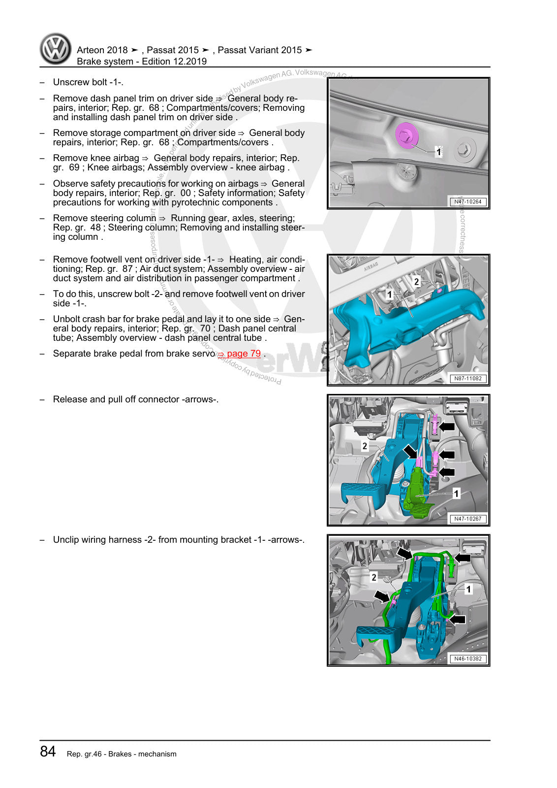 Workshop manual sample — interior (page 88)