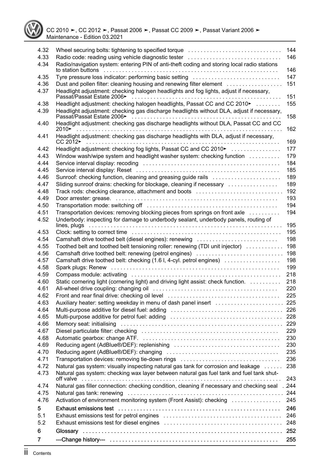 Workshop manual sample — interior (page 4)