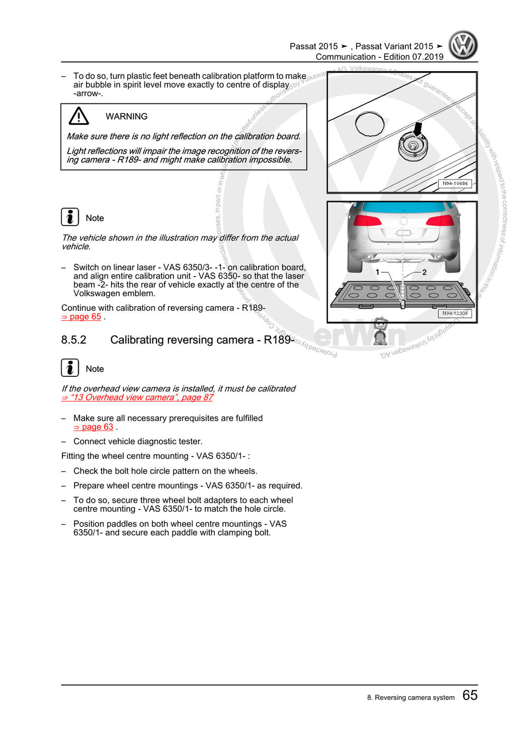 Workshop manual sample — interior (page 69)