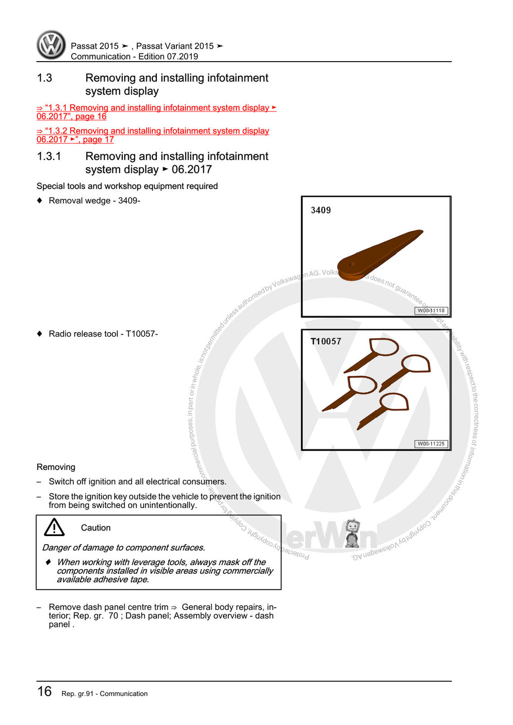 Workshop manual sample — contents/overview (page 20)