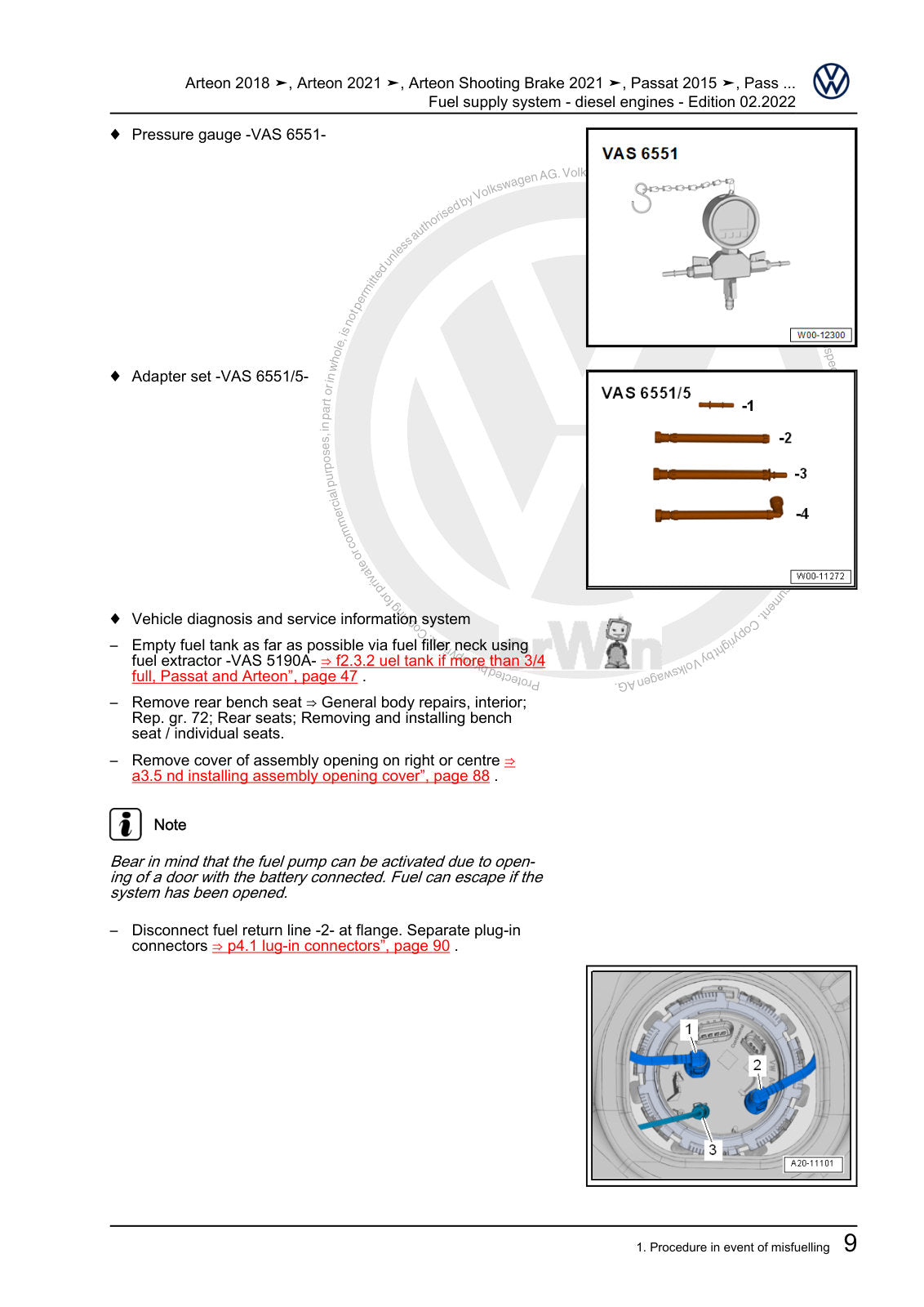 Workshop manual sample — interior (page 13)