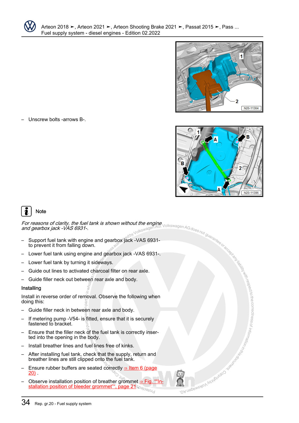 Workshop manual sample — interior (page 38)
