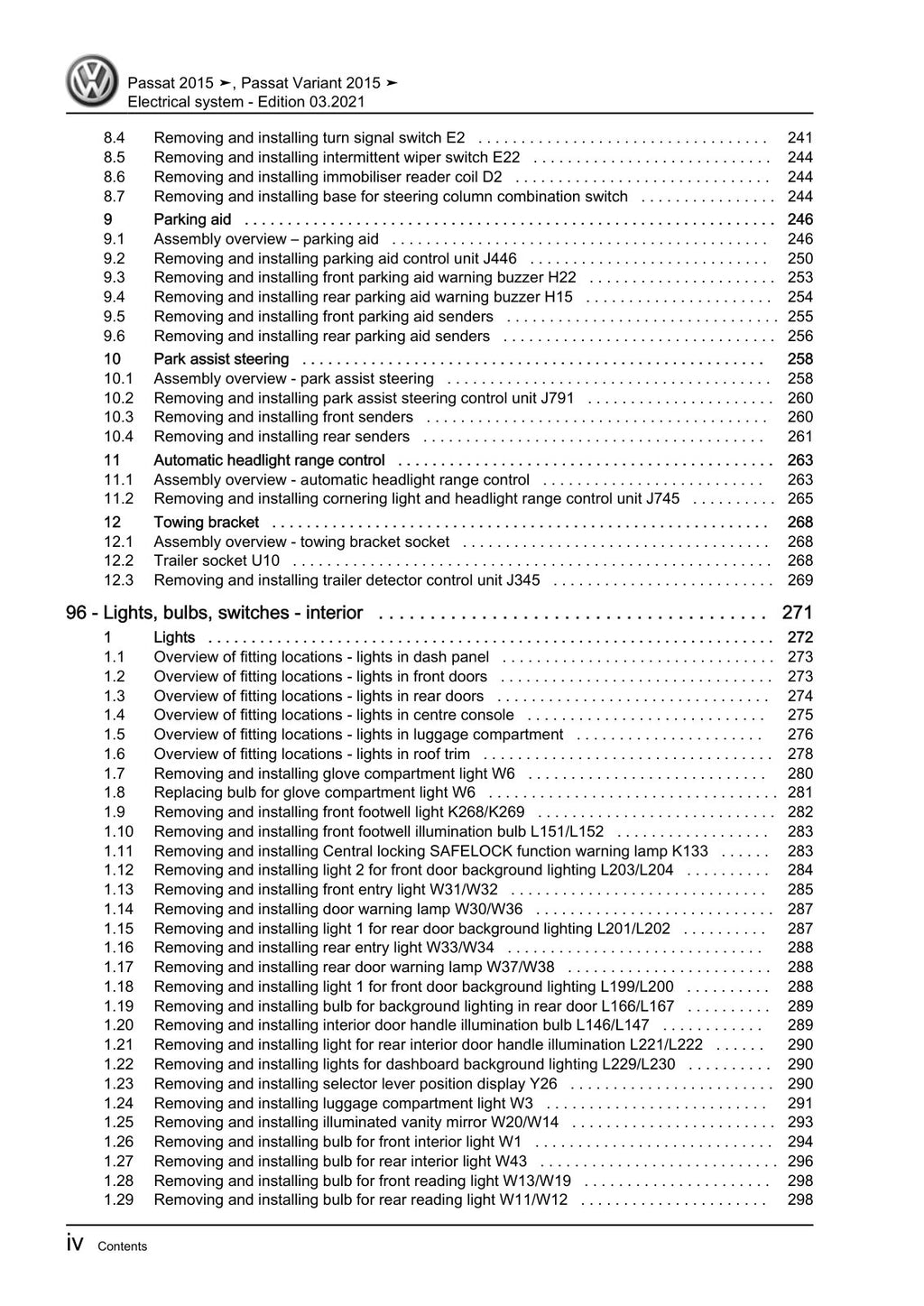 Workshop manual sample — interior (page 6)