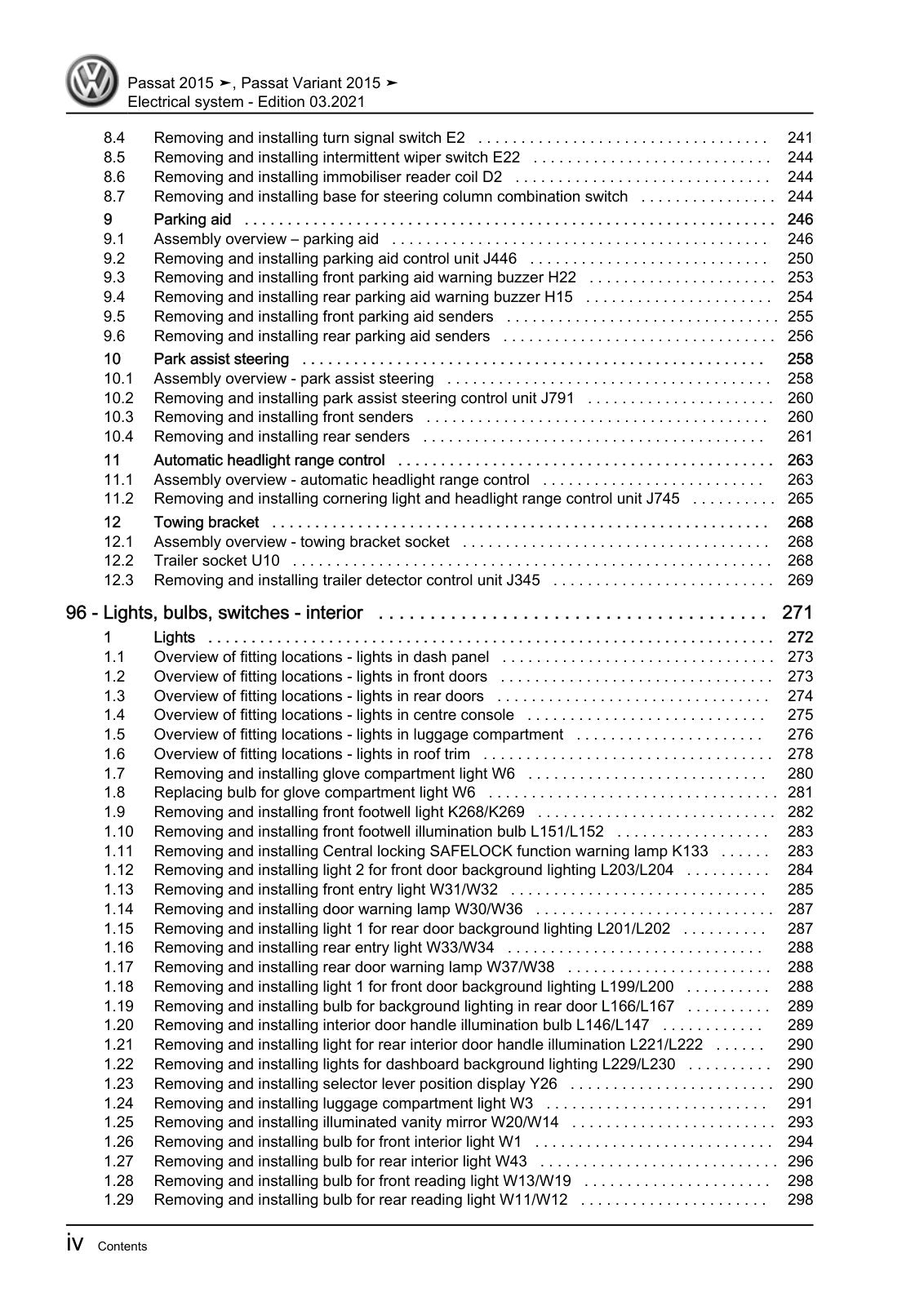 Workshop manual sample — interior (page 6)