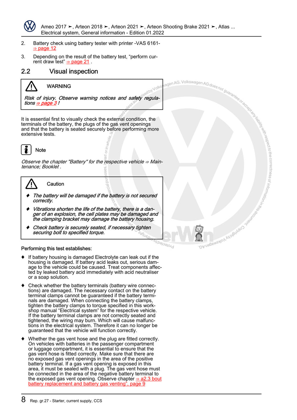 Workshop manual sample — interior (page 14)