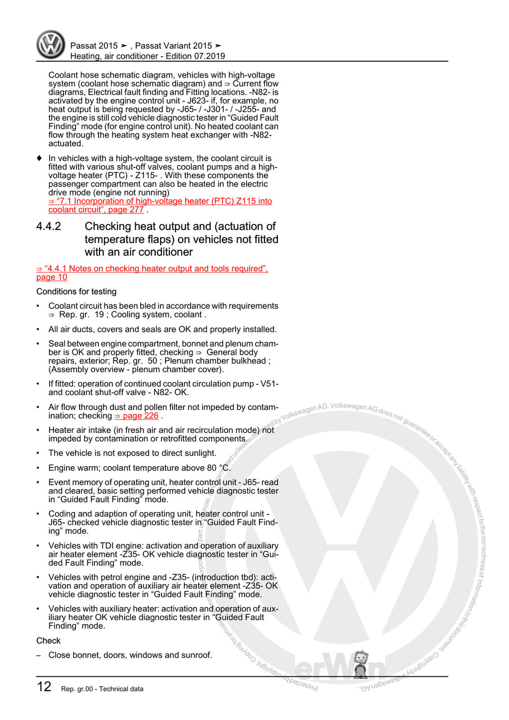 Workshop manual sample — contents/overview (page 18)