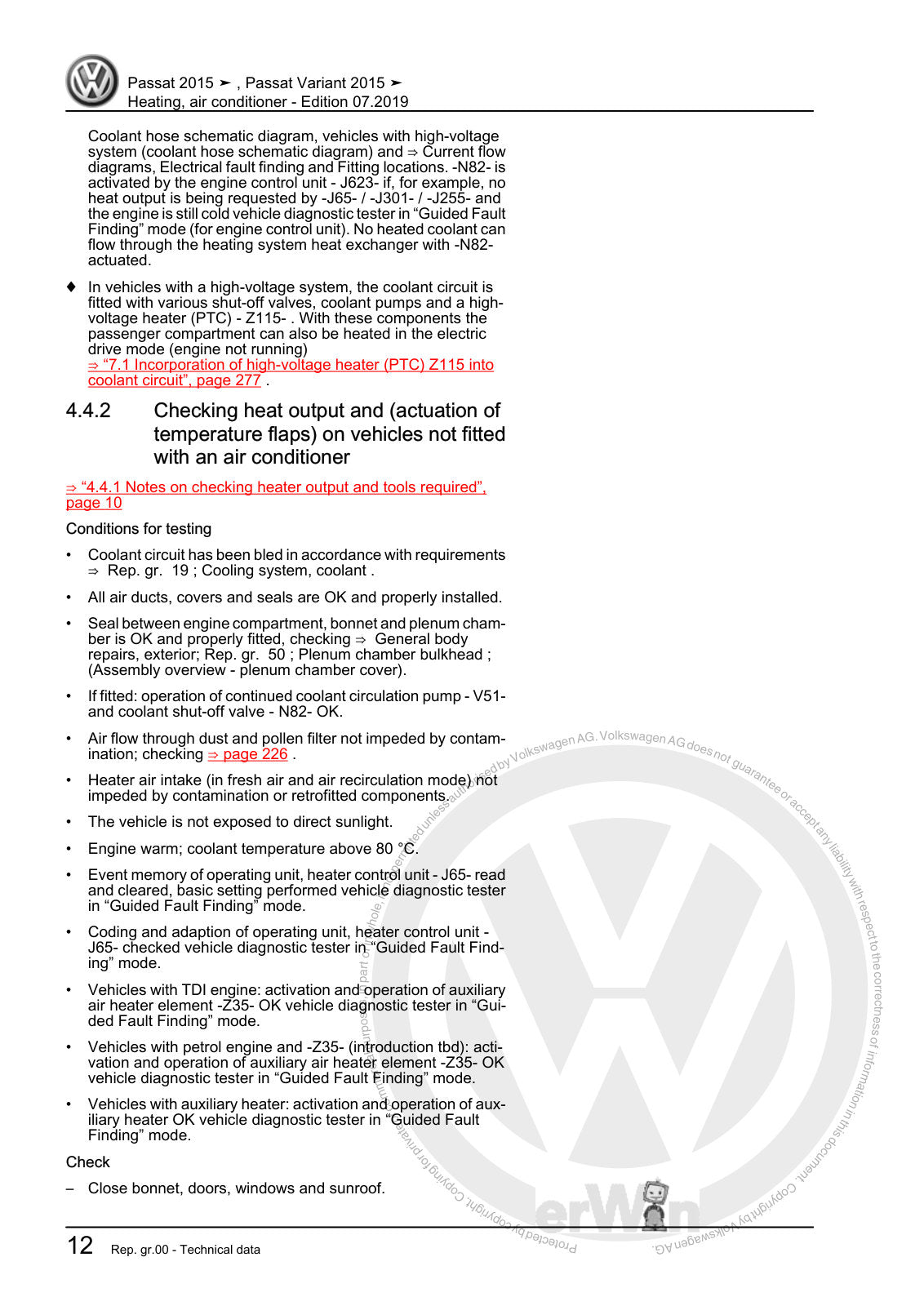 Workshop manual sample — contents/overview (page 18)
