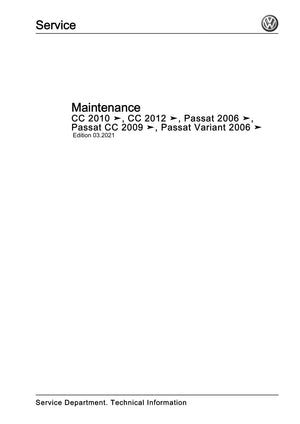 Workshop manual sample — cover (page 1)