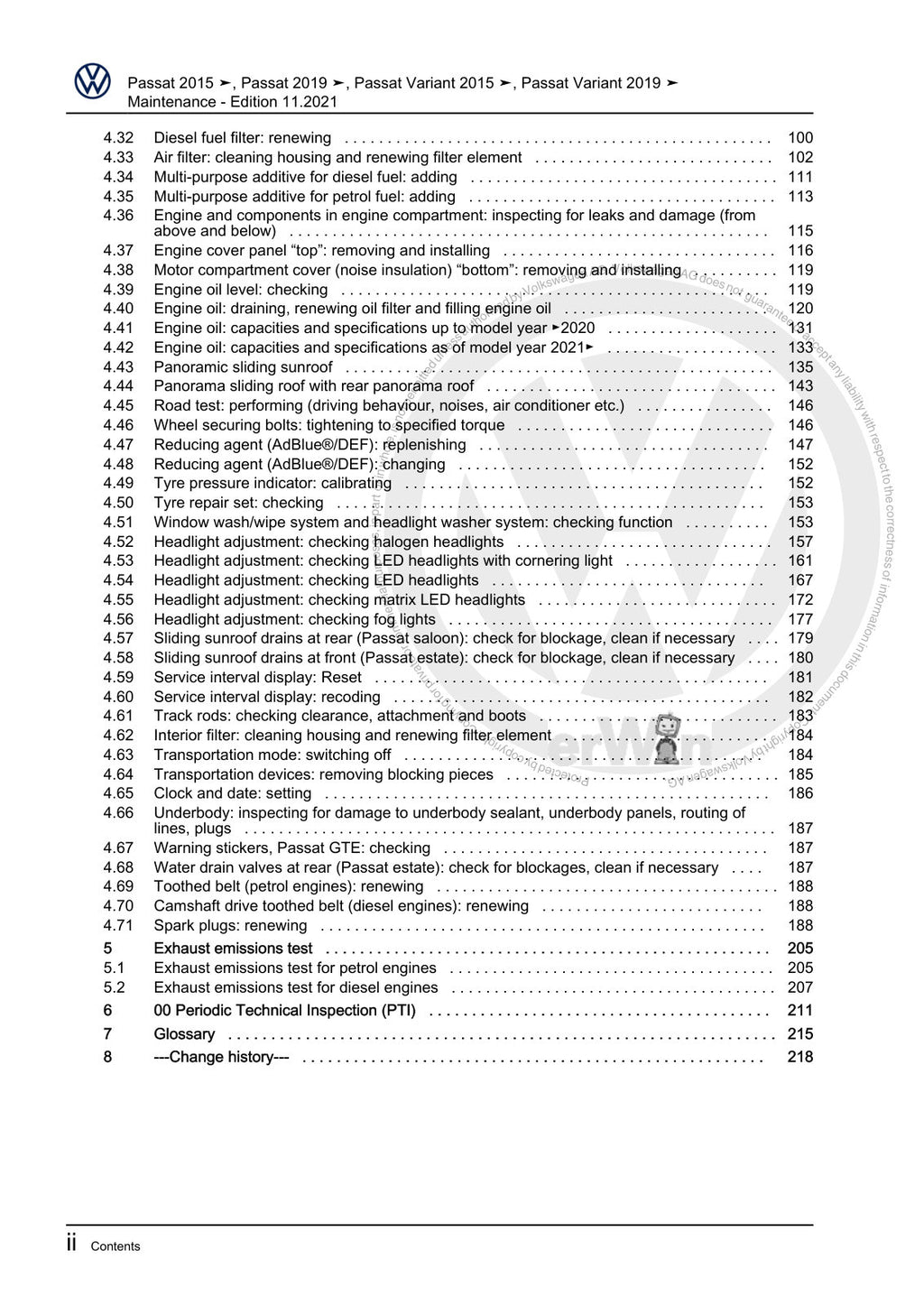 Workshop manual sample — interior (page 4)