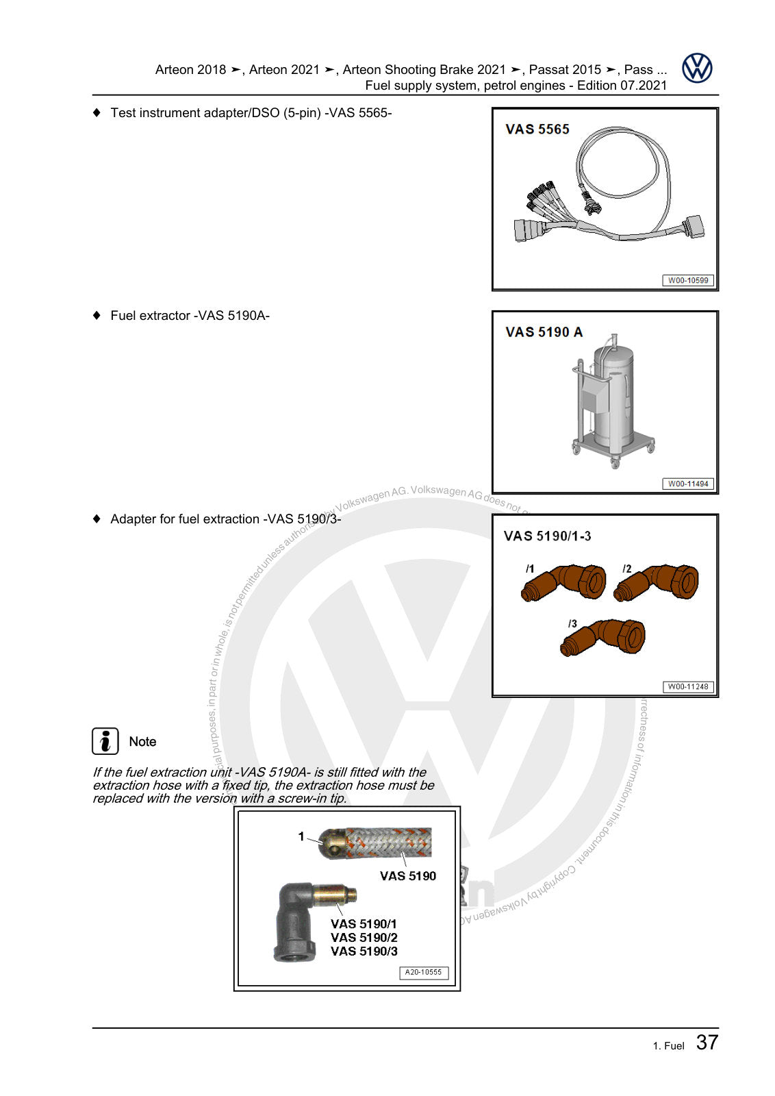 Workshop manual sample — interior (page 41)