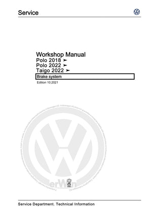 Workshop manual sample — cover (page 1)
