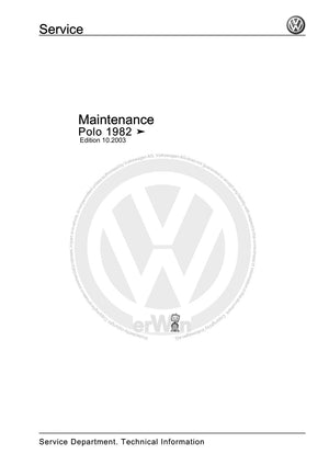 Workshop manual sample — cover (page 1)