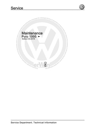 Workshop manual sample — cover (page 1)