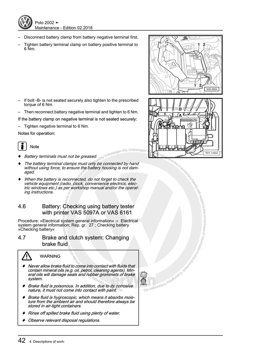 Workshop manual sample — interior (page 46)