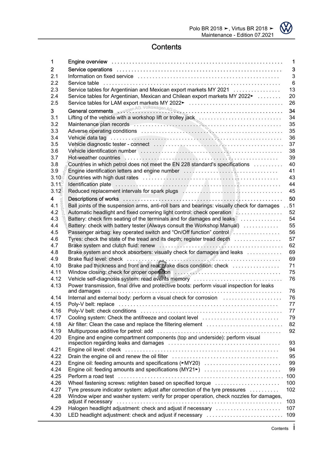 Workshop manual sample — interior (page 3)