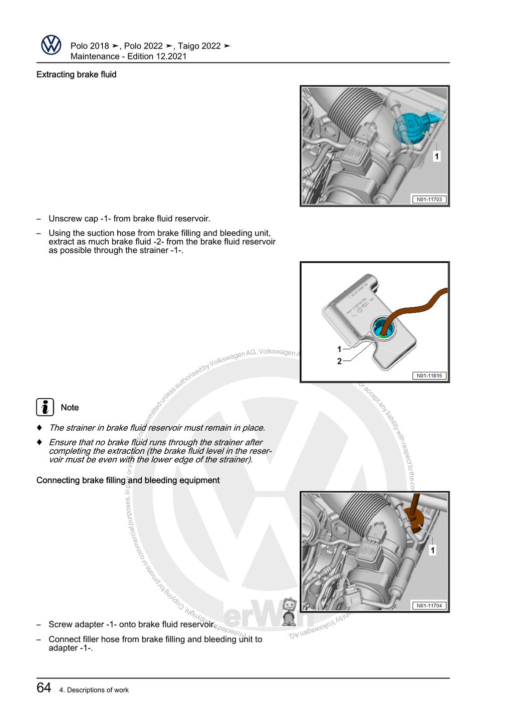 Workshop manual sample — interior (page 68)