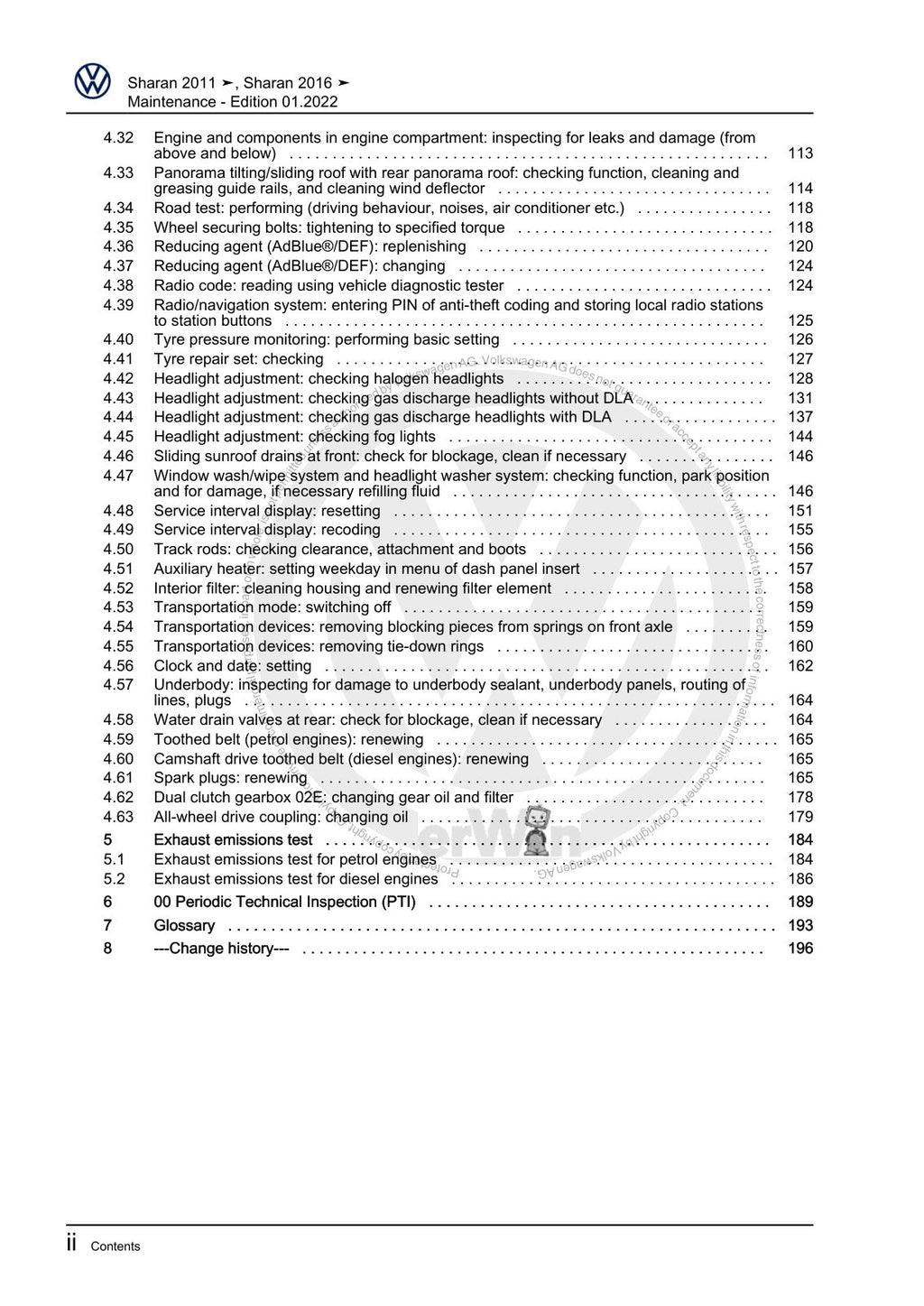 Workshop manual sample — interior (page 4)