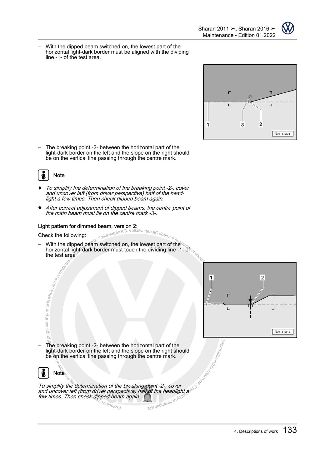 Workshop manual sample — interior (page 137)