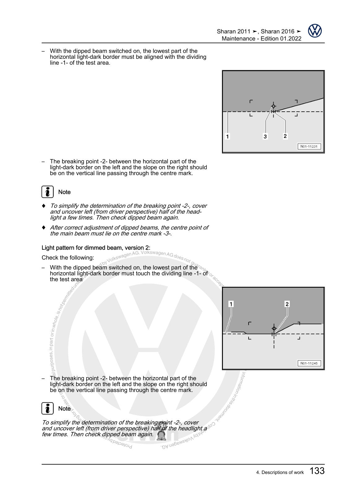 Workshop manual sample — interior (page 137)