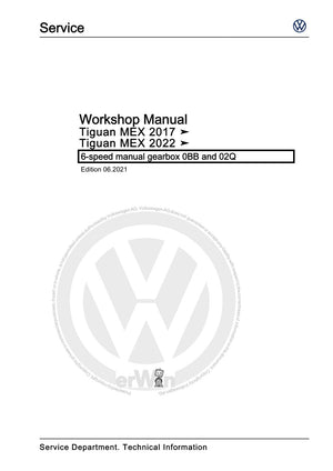 Workshop manual sample — cover (page 1)