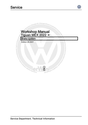 Workshop manual sample — cover (page 1)