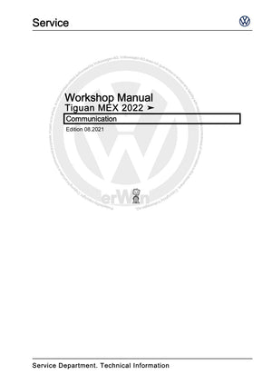 Workshop manual sample — cover (page 1)