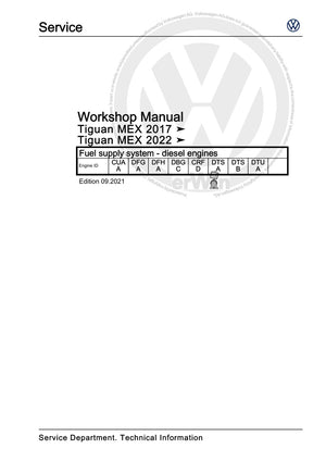 Workshop manual sample — cover (page 1)
