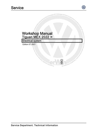 Workshop manual sample — cover (page 1)