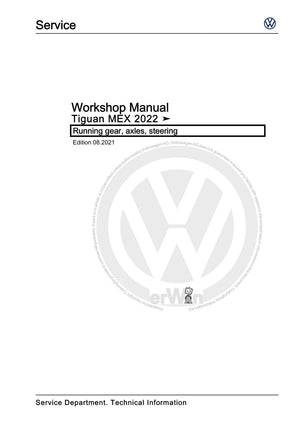 Workshop manual sample — cover (page 1)