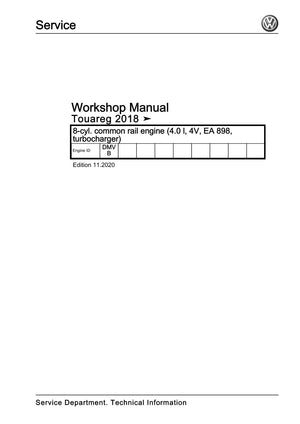 Workshop manual sample — cover (page 1)