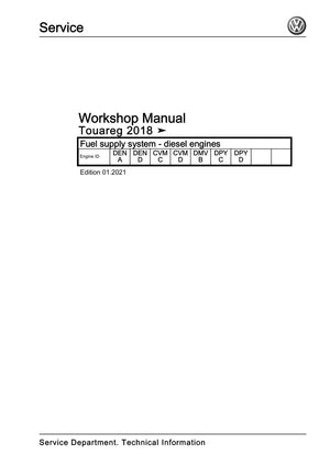 Workshop manual sample — cover (page 1)