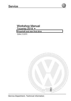 Workshop manual sample — cover (page 1)
