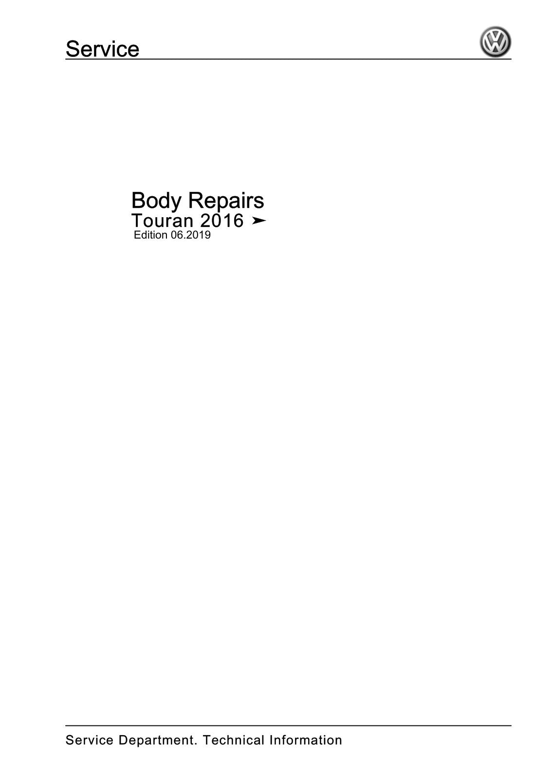 Workshop manual sample — cover (page 1)