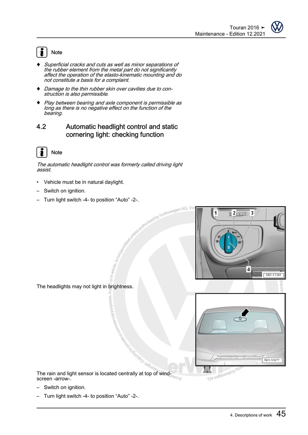 Workshop manual sample — interior (page 49)