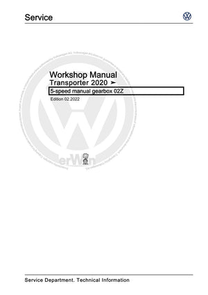 Workshop manual sample — cover (page 1)