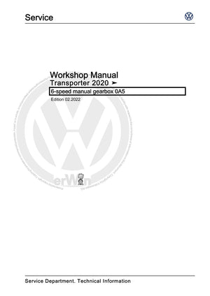 Workshop manual sample — cover (page 1)