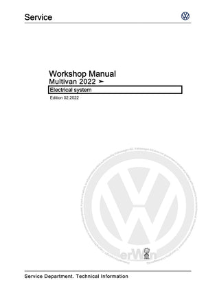 Workshop manual sample — cover (page 1)