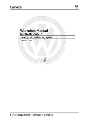 Workshop manual sample — cover (page 1)