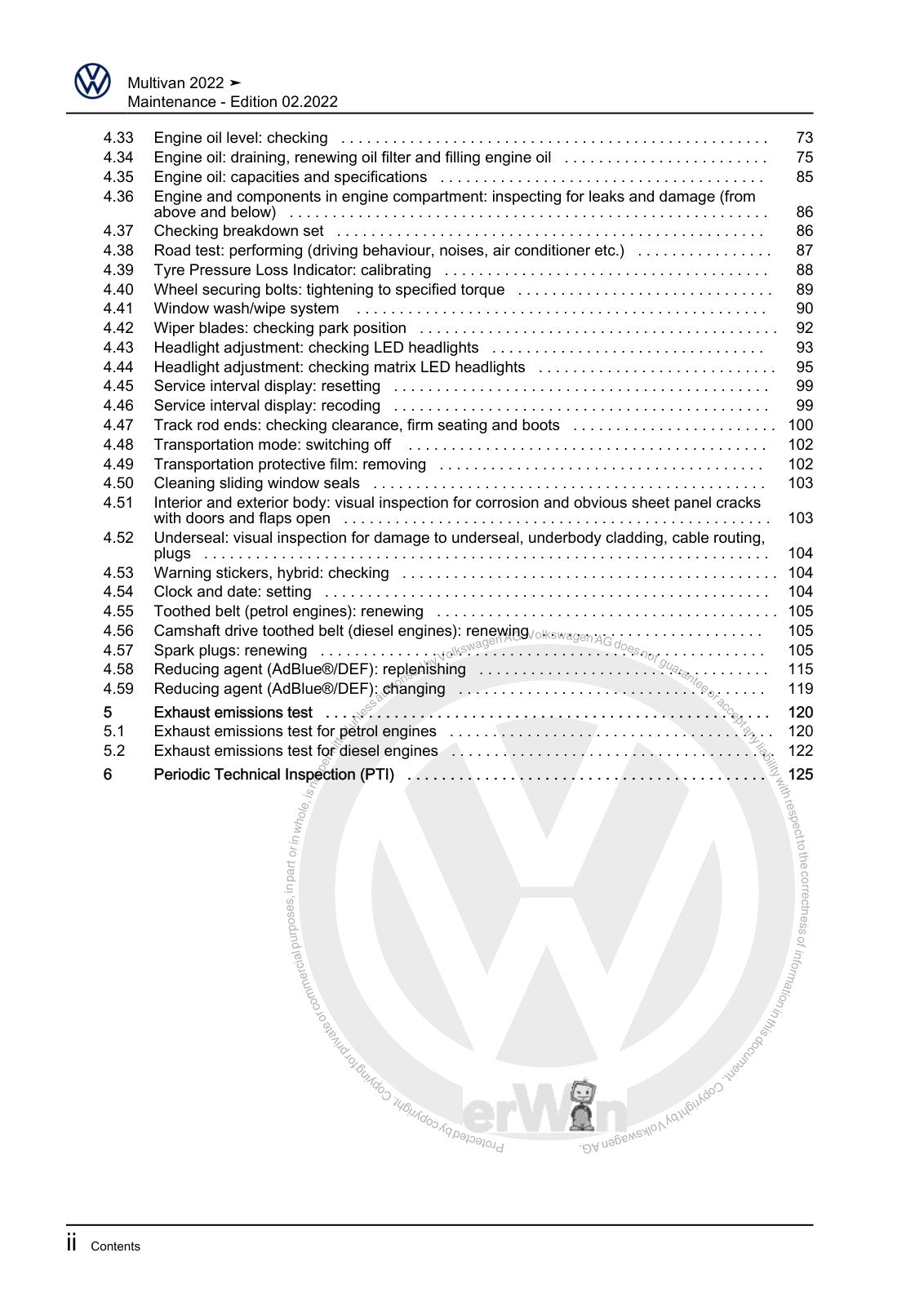 Workshop manual sample — interior (page 4)