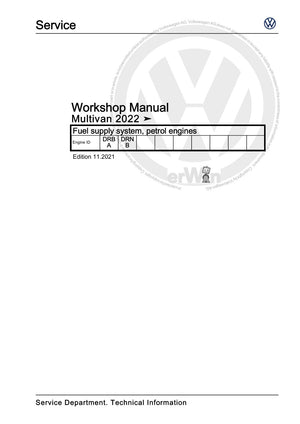 Workshop manual sample — cover (page 1)